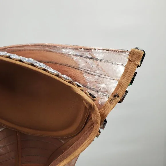 Elegant Silver Strapless Midi Dress - Picture 8 of 15